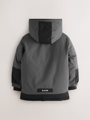 Baker by Ted Baker Shower Resistant Colourblock Parka Coat - Image 10 of 16