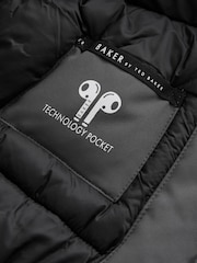 Baker by Ted Baker Shower Resistant Colourblock Parka Coat - Image 8 of 9