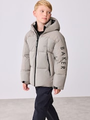 Baker by Ted Baker Baker by Ted Baker Neutral Shower Resistant Padded Coat - Bild 20 von 23