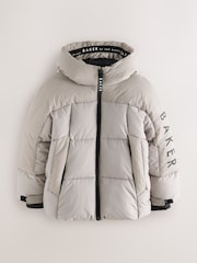 Baker by Ted Baker Neutral Shower Resistant Padded Coat - Image 4 of 13
