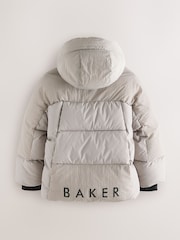 Baker by Ted Baker Neutral Shower Resistant Padded Coat - Image 6 of 13