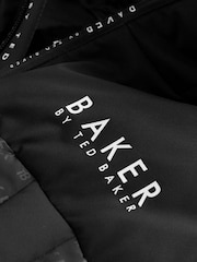 Baker by Ted Baker Shower Resistant Printed Black Padded Coat - Image 14 of 16