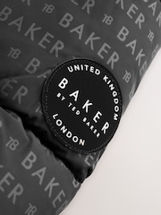 Baker by Ted Baker Shower Resistant Printed Black Padded Coat - Image 15 of 16