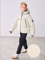 Baker by Ted Baker Neutral Borg Padded Coat - Image 1 of 15