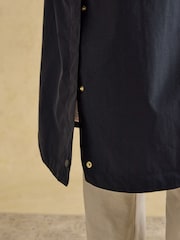 Joules Hensley Navy Longline Waterproof Coat with Packable Hood - Image 10 of 12