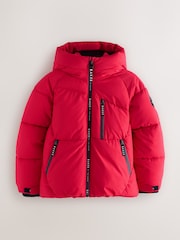 Baker by Ted Baker Shower Resistant Red Padded Coat - Image 11 of 20