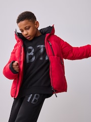Baker by Ted Baker Shower Resistant Red Padded Coat - Image 4 of 20