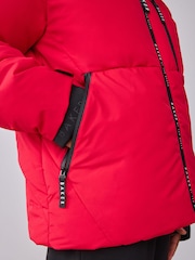 Baker by Ted Baker Shower Resistant Red Padded Coat - Image 9 of 20