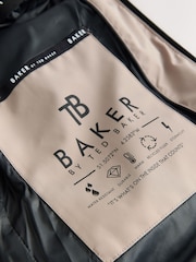 Baker by Ted Baker Shower Resistant Stone Longline Padded Coat - Image 18 of 19