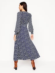 Boden Blue Ivy Smocked Midi Dress - Image 2 of 7