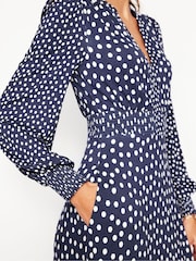 Boden Blue Ivy Smocked Midi Dress - Image 5 of 7