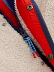 Boden Natural Natural Quilted Fleece Jacket - Image 3 of 5
