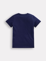 Boden Blue 100% Cotton Glow In The Dark T-shirt - Image 2 of 3