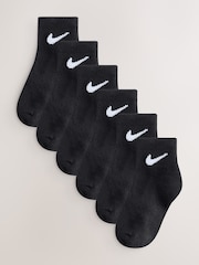 Nike Black Basic Ankle Socks 6 Pack - Image 1 of 7