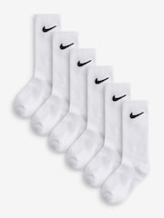 Nike White Little Kids Crew Socks 6 Pack - Image 1 of 7