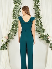 Yumi Jumpsuit With Gold Buckle and Frill Detail - Imagen 3 de 3