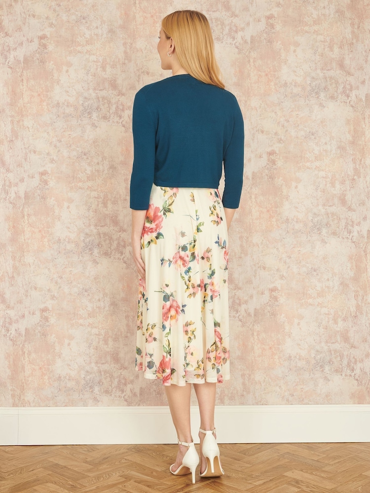 Yumi Blue Knitted Bolero - Image 4 of 5