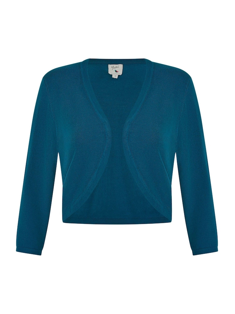 Blau - Yumi Strickbolero - Bild 5 von 5 Blau - Yumi Strickbolero - Bild 5 von 5