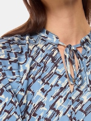 Whistles Blue Petite Feathered Wing Marnie Dress - Image 4 of 5