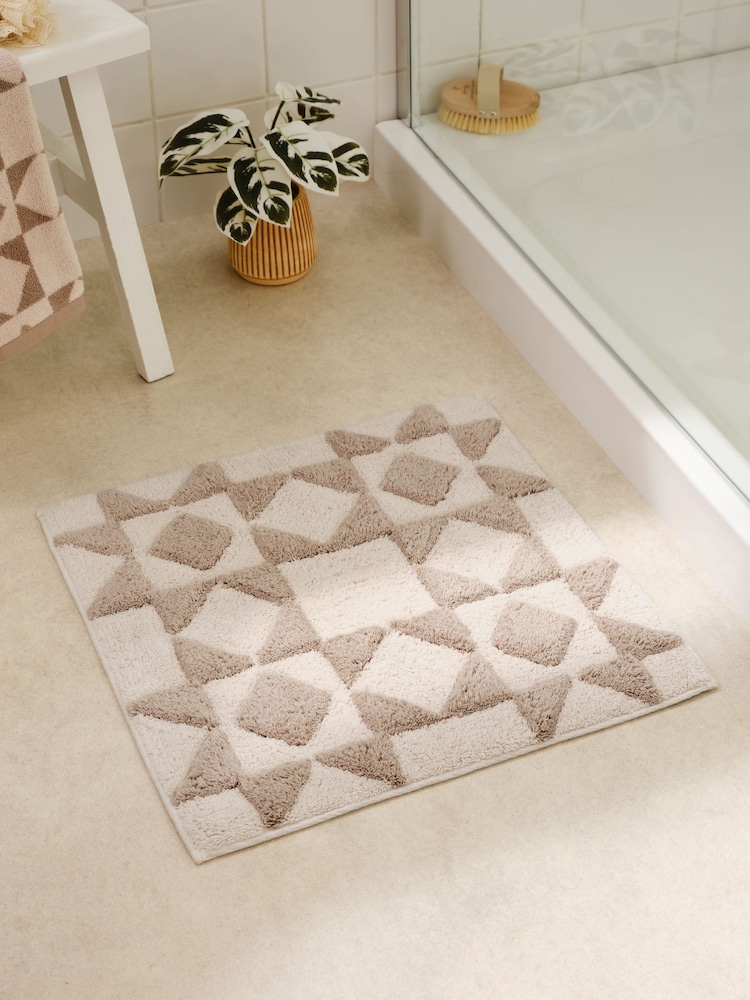 Natural Geo Shower Mat - Image 1 of 3 Natural Geo Shower Mat - Image 1 of 3