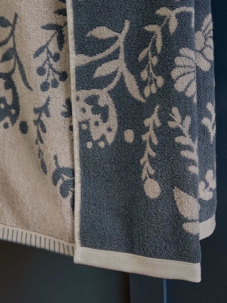 Natural Seeking Simplicity Floral Print Cotton Towels - Image 5 of 5