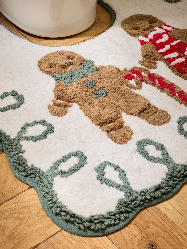 Christmas Gingerbread 100% Cotton Pedestal - صورة 2 من 3