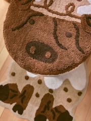 Brown Christmas Hamish The Highland Cow 100% Cotton Pedestal Set - Image 2 of 3