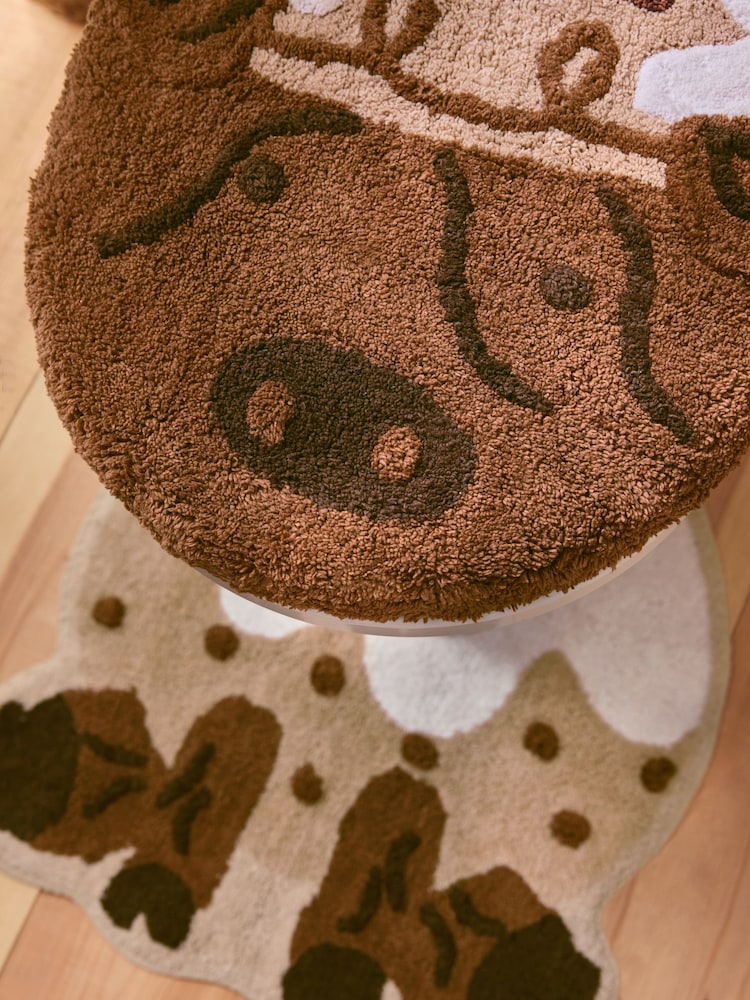 Brown Christmas Hamish The Highland Cow 100% Cotton Pedestal Set - Image 2 of 3