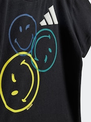 adidas Black/Grey X Smileyworld Infant Kids Summer Set - Image 5 of 7