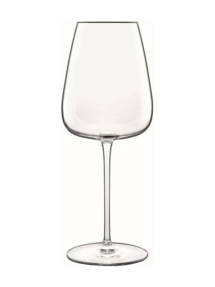Luigi Bormioli Set of 6 Grey Talismano White Wine Glasses - Image 1 of 4