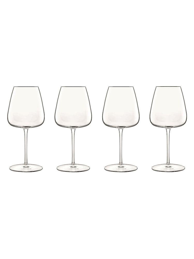 Luigi Bormioli Set of 6 Grey Talismano White Wine Glasses - Image 2 of 4