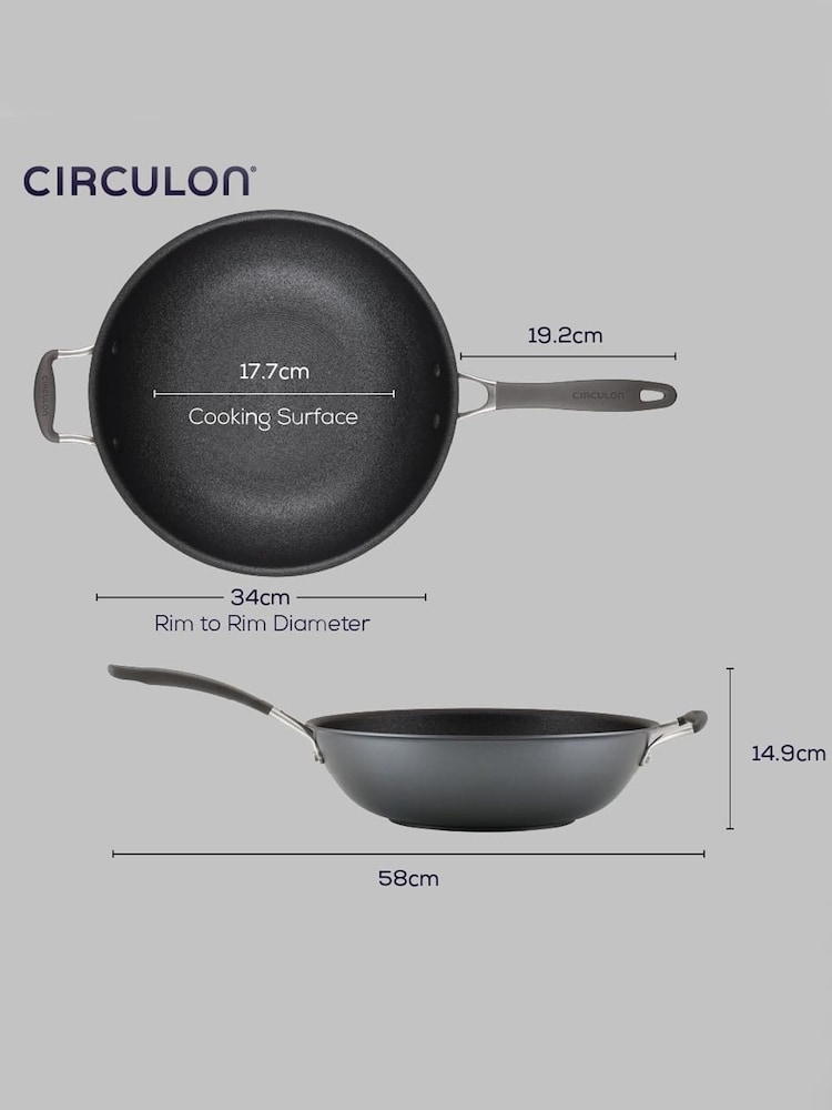 Circulon Grey Scratch Defense Extreme 34cm Frying Pan - Image 6 of 6