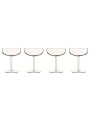 Luigi Bormioli Set of 4 Grey Talismano Martini Glasses - Image 6 of 7