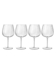 Luigi Bormioli Set of 4 Grey Optica Gin Glasses - Image 1 of 4