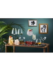 Luigi Bormioli Set of 4 Grey Optica Gin Glasses - Image 3 of 4