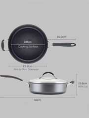 Circulon Grey Scratch Defense Extreme Non Stick 28cm Saute Pan - Image 5 of 5