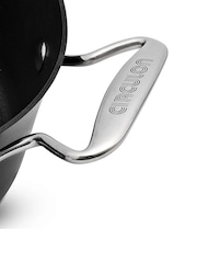 Circulon 3 Piece Black Style Hard Anodised Saucepan Set - Image 2 of 4
