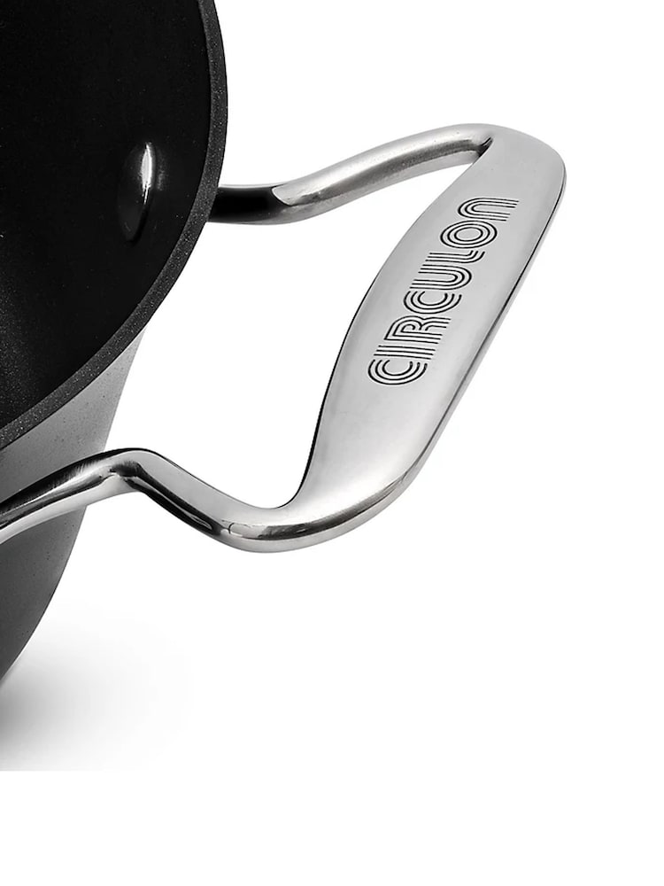 Circulon 3 Piece Black Style Hard Anodised Saucepan Set - Image 2 of 4