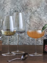 Luigi Bormioli Set of 4 Grey Optica Champagne Glasses - Image 2 of 7