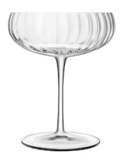 Luigi Bormioli Set of 4 Grey Optica Champagne Glasses - Image 6 of 7
