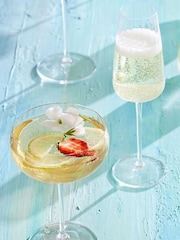Luigi Bormioli Set of 4 Grey Optica Champagne Glasses - Image 7 of 7