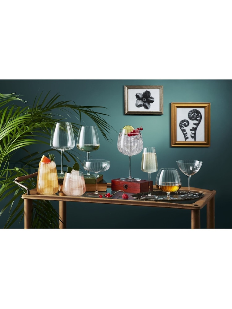Luigi Bormioli Grey Optica White Wine Glasses Set of 6 - Image 2 of 5 Luigi Bormioli Grey Optica White Wine Glasses Set of 6 - Image 2 of 5