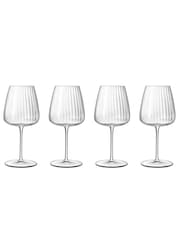 Luigi Bormioli Grey Optica White Wine Glasses  Set of 6 - Image 4 of 5