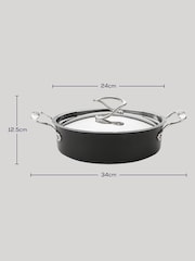 Circulon Black Style Hard Anodised 24cm Sauteuse With Lid - Image 4 of 4
