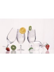 Luigi Bormioli Set of 4 Grey Michelangelo Masterpiece Beer Glasses - Image 1 of 4