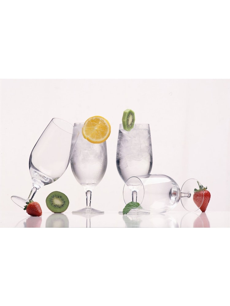 Luigi Bormioli Set of 4 Grey Michelangelo Masterpiece Beer Glasses - Image 1 of 4