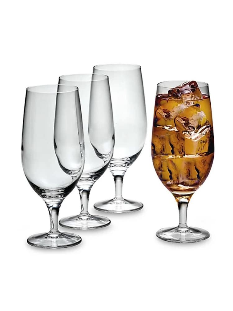 Luigi Bormioli Set of 4 Grey Michelangelo Masterpiece Beer Glasses - Image 2 of 4