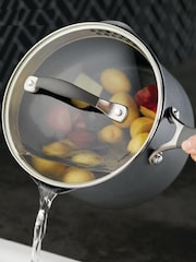 Circulon 3 Piece Grey Scratch Defense Extreme Nonstick Saucepan Set - Image 2 of 6