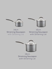 Circulon 3 Piece Grey Scratch Defense Extreme Nonstick Saucepan Set - Image 6 of 6