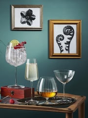 Luigi Bormioli Set of 6 Grey Optica Cognac Glasses - Image 7 of 8